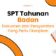 Dokumen Persiapan SPT Tahunan Badan